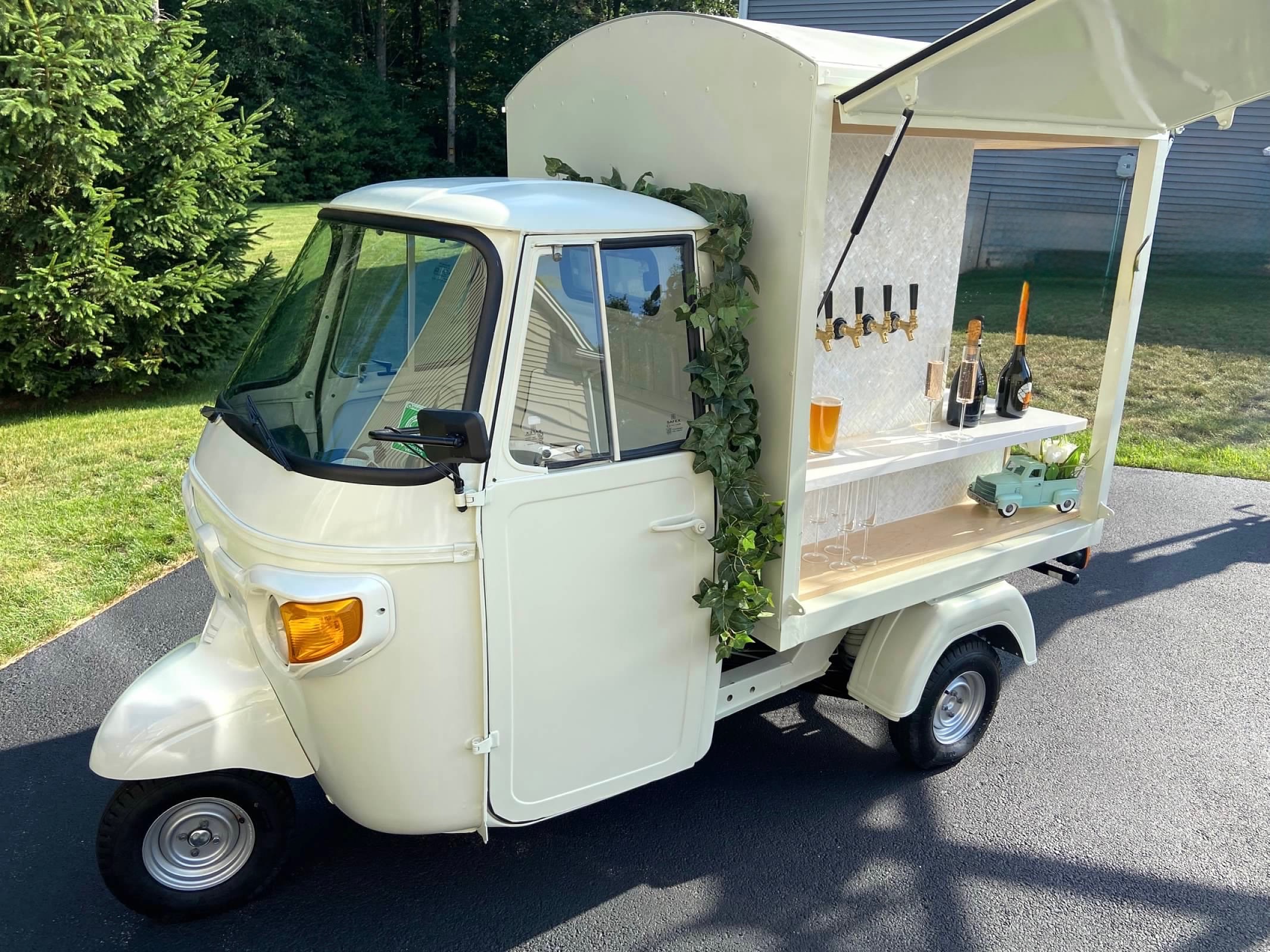 White Shimmer Ape open canopy garden setup